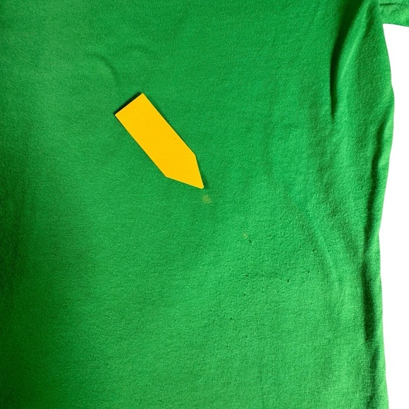 Hello Kitty Christmas Shirt Green Let It Snow Large Hybrid Apparel Snowman Tee - Picture 6 of 8